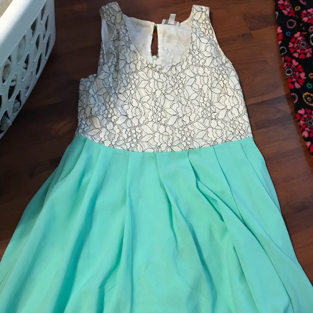 Mint dress with pockets!!